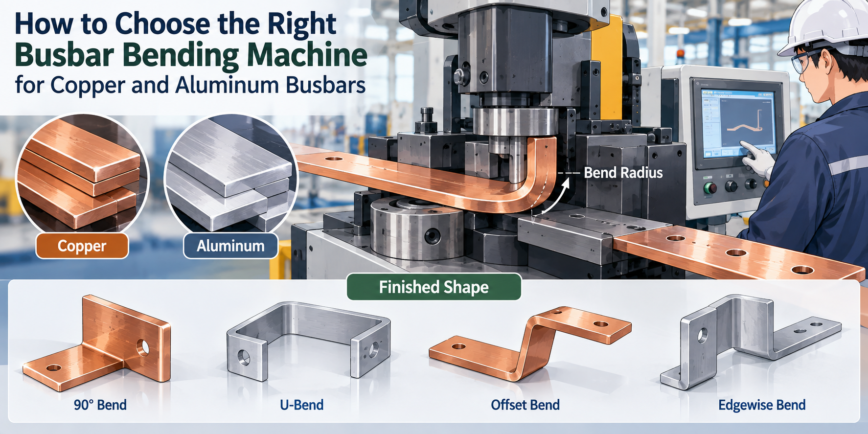How to Choose the Right Busbar Bending Machine for Copper and Aluminum Busbars